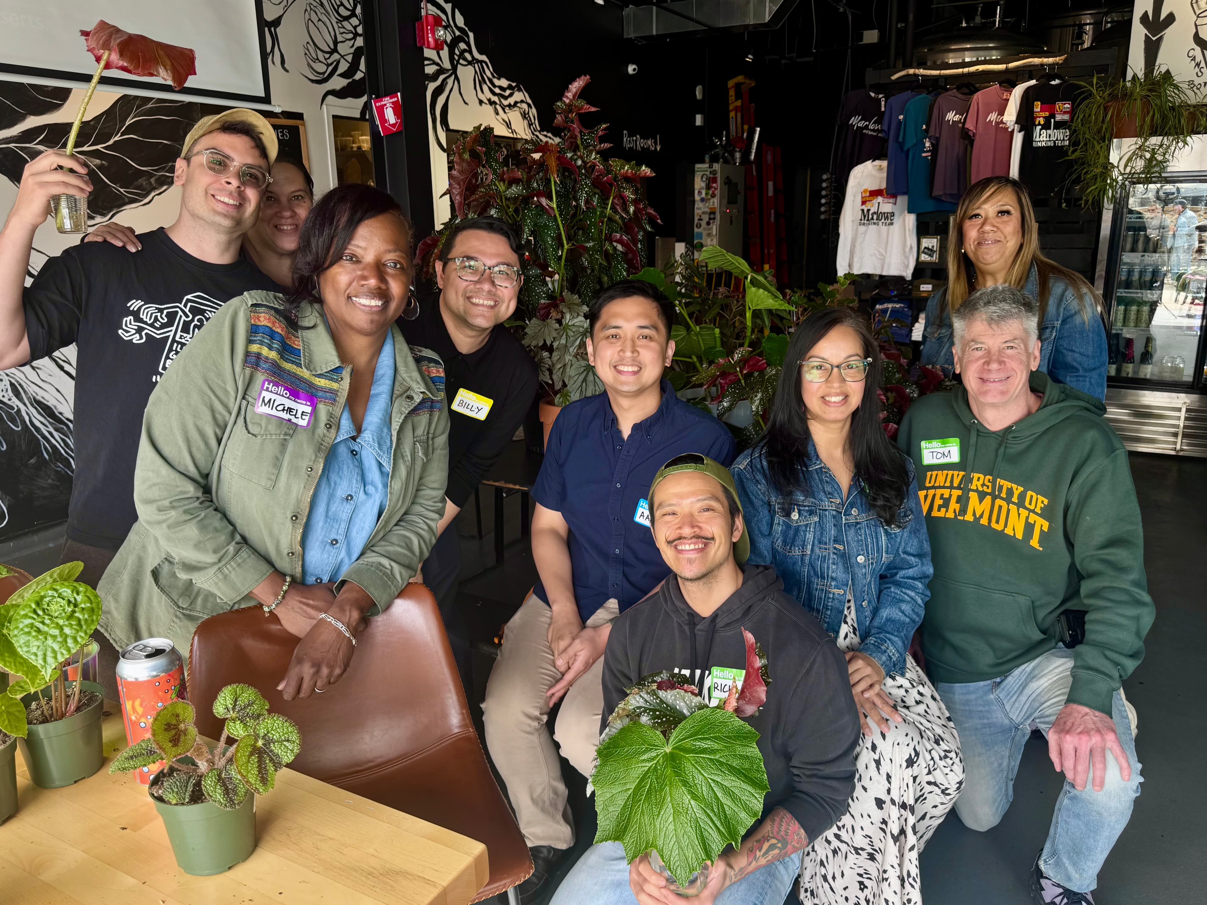 Hudson Valley Begonia Society members at the first meeting